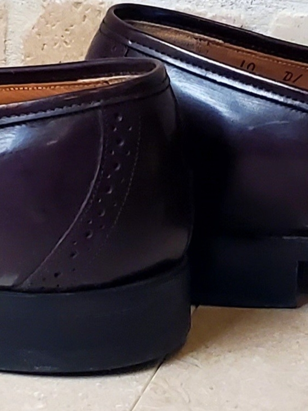Johnston & Murphy Optima Men's Tassel Kiltie Loafers in Burgundy/Cordovan 10D - Picture 11 of 13